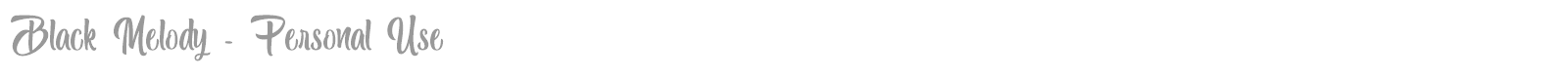 Black Melody font preview